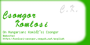 csongor komlosi business card